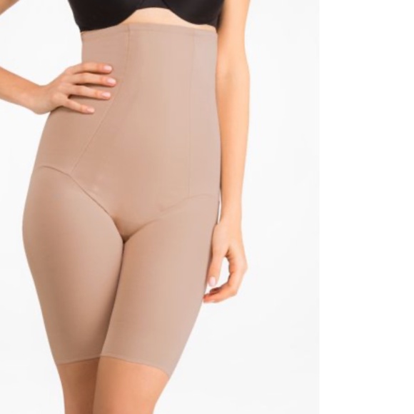 Miraclesuit Women's Plus Size ShapeWith an Edge Hi-Waist Thigh Slimmer in Cupid - Picture 1 of 2